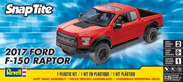 1/25 Snap Tite 2017 Ford F150 Raptor