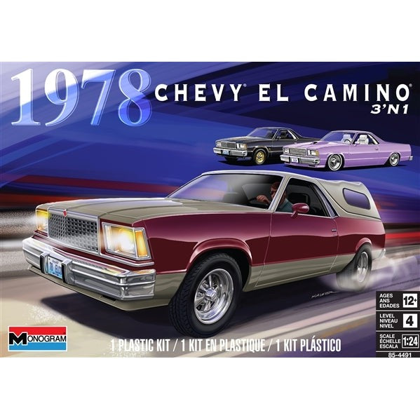 1/24 1978 Chevy El Camino 3in1