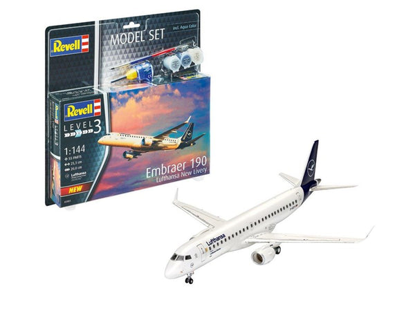 1/144 Embraer 190 Lufthansa New  Livery Model Set