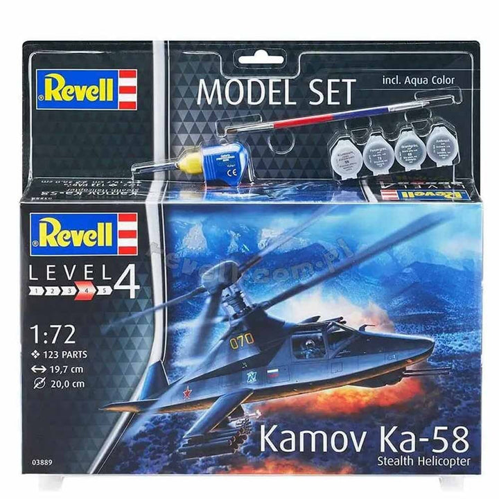 Revell - 1/72 Kamov Ka-58 Stealth Helicopter  Model Set