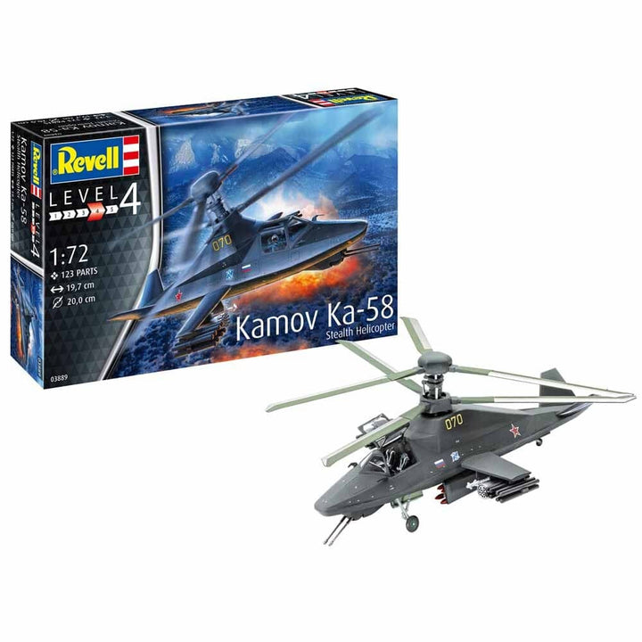 Revell - 1/72 Kamov Ka-58 Stealth Helicopter  Model Set