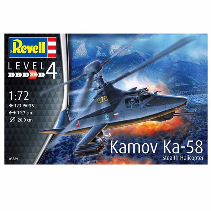 Revell - 1/72 Kamov Ka-58 Stealth Helicopter  Model Set