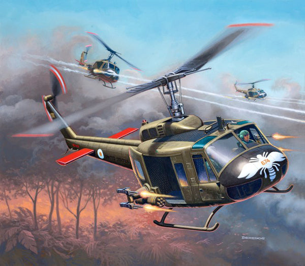 Revell - 1/100 Bell UH-1H Gunship Model  Set