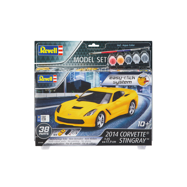 Revell - 1/25 2014 Corvette Stingray Model Set  (Easy-Click System)