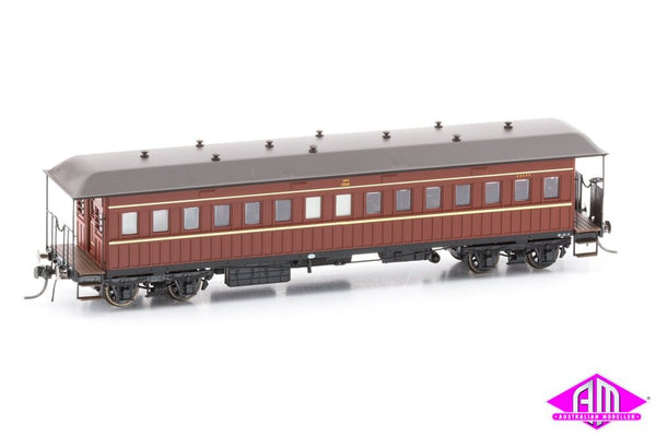 HO NSWGR End Platform Set 94A Indian Red Mansard Roof