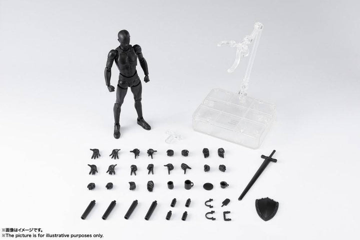 Tamashii Nations - S.H.Figuarts BODY-KUN DX SET 2  (Solid black Color Ver.)