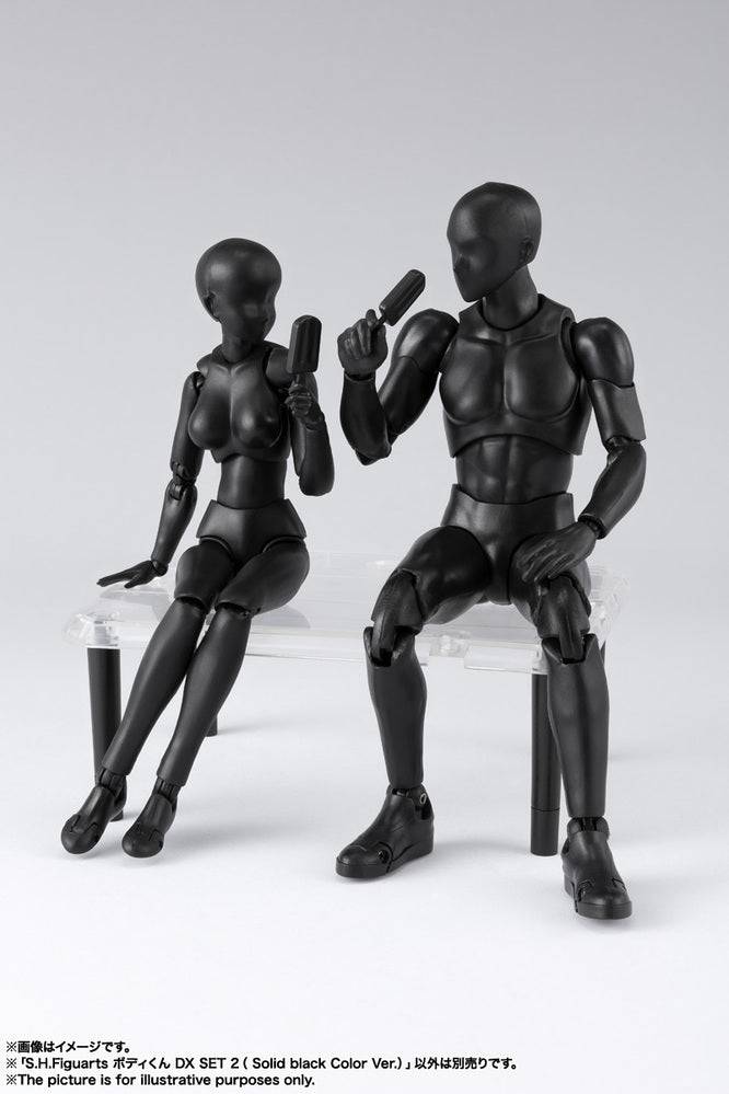 Tamashii Nations - S.H.Figuarts BODY-KUN DX SET 2  (Solid black Color Ver.)