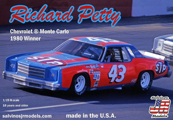 RPMC1980N 1/25 Richard Petty 43 Chevrolet Monte Carlo 1980 Winner Plastic Model Kit