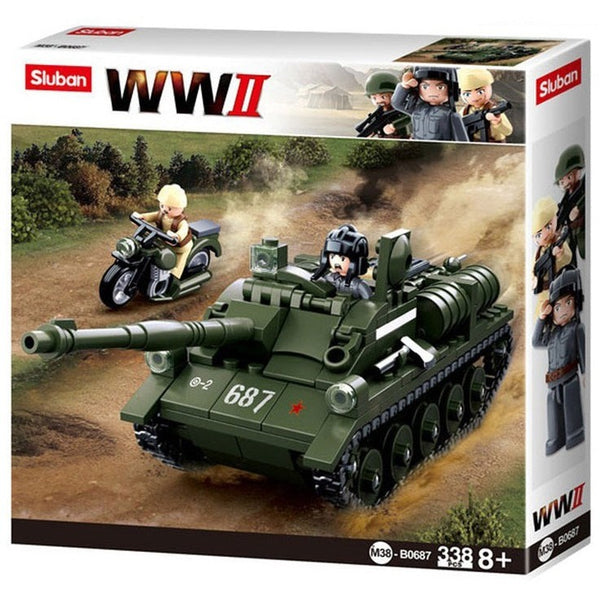 WW2 SU85 Tank Destroyer 338pcs C32