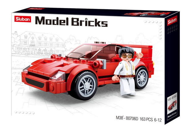 Model Bricks 166pc Red Sports Car