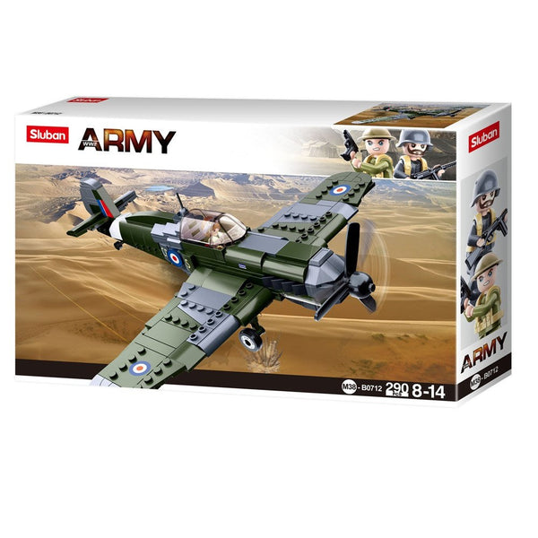 Model Bricks 290pc WW2 Spitfire Fighter