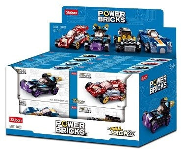 Power Bricks Pullback Car Asst.