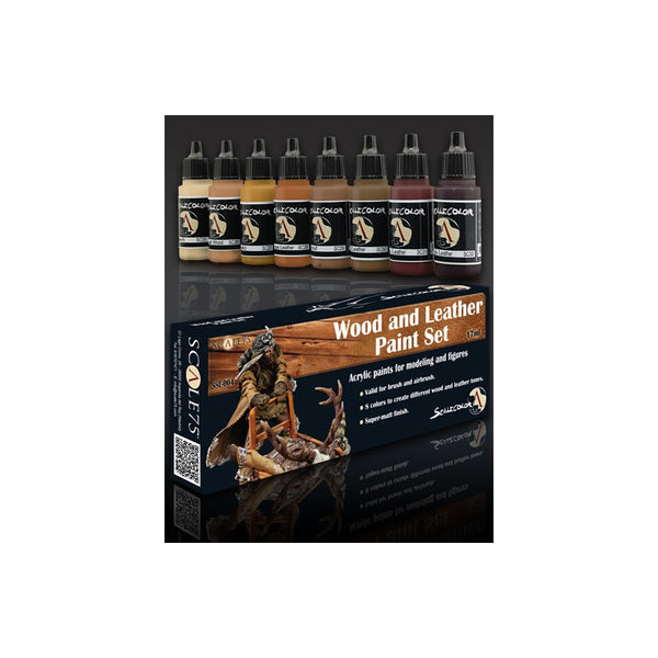 Scale 75 Scalecolor Wood and Leather Paint Set