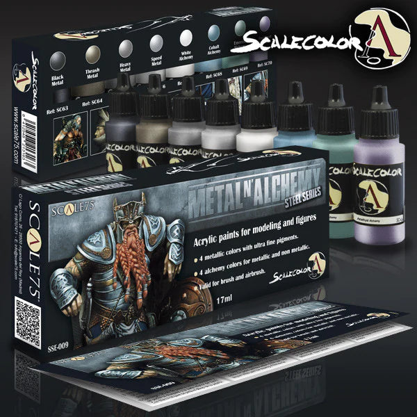 Scale 75 Scalecolor Metal n Alchemy Steel Paint Set