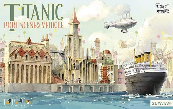 Titanic  Port Scene and Vehicle Plastic Model Kit