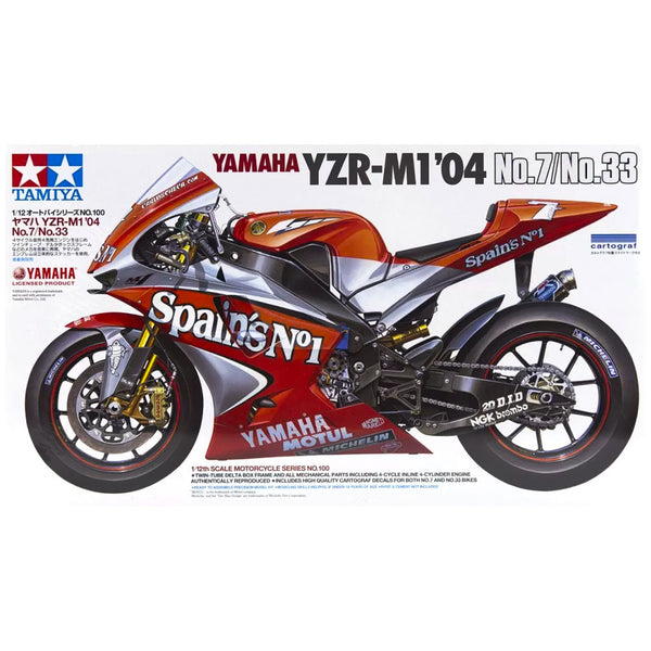 Tamiya - 1:12 Yamaha YZR-M1 '04 No.7/No.33