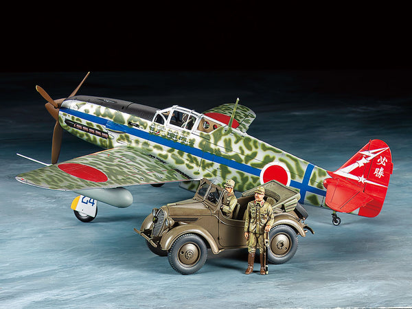 1/48 Kawasaki KI-61-ID Hien Tony and 4x4 Light Vehicle Kurogane Set