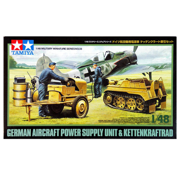 1/48 German Aircraft Power Supply Unit and Kettenkraftrad