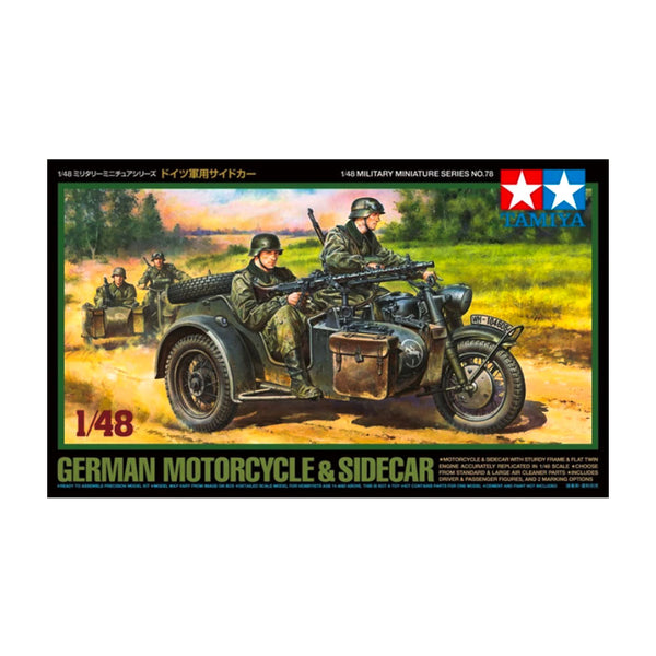 1/48 GERMAN BIKE and SIDECAR