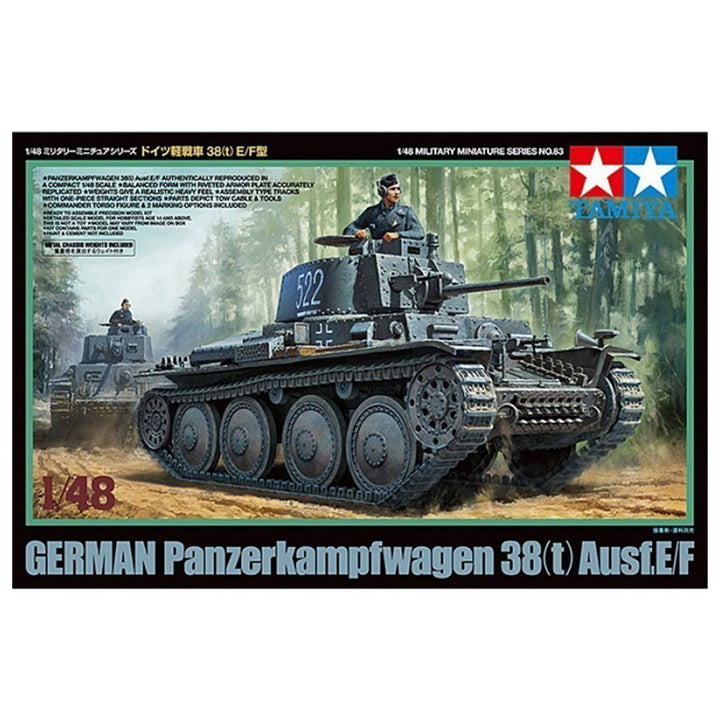 Tamiya - 1/48 German Panzerkampfwagen 38(t) Ausf.E/F