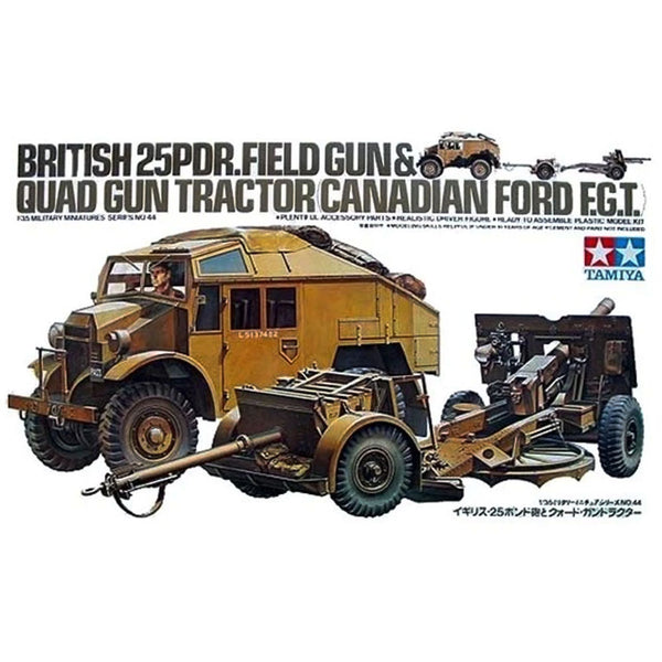 1/35 British 25pdr Field Gun and Quad Gun Tractor Canadian Ford FGT