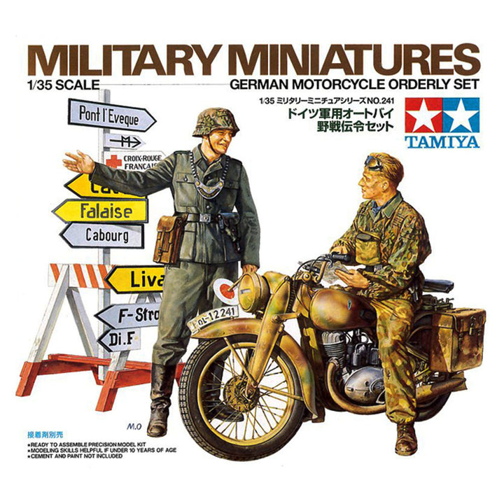 Tamiya - 1/35 German Motorcycle Orderly Set