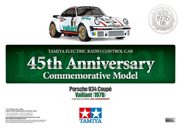 110 R/C Porsche 934 Coupe Vaillant 1976TA02SW 4WD  45th Anniversary Edition