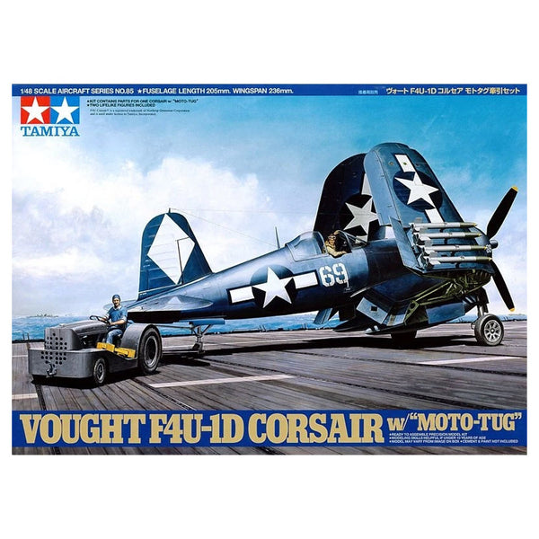 Tamiya - 1/48 F4U-1D Corsair w/ Moto Tug