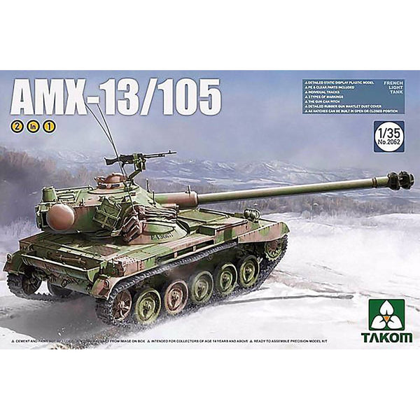 Takom - 1/35 AMX-13/105 French Light Tank 2in1