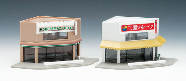 Corner Street Shops (Set of 2)