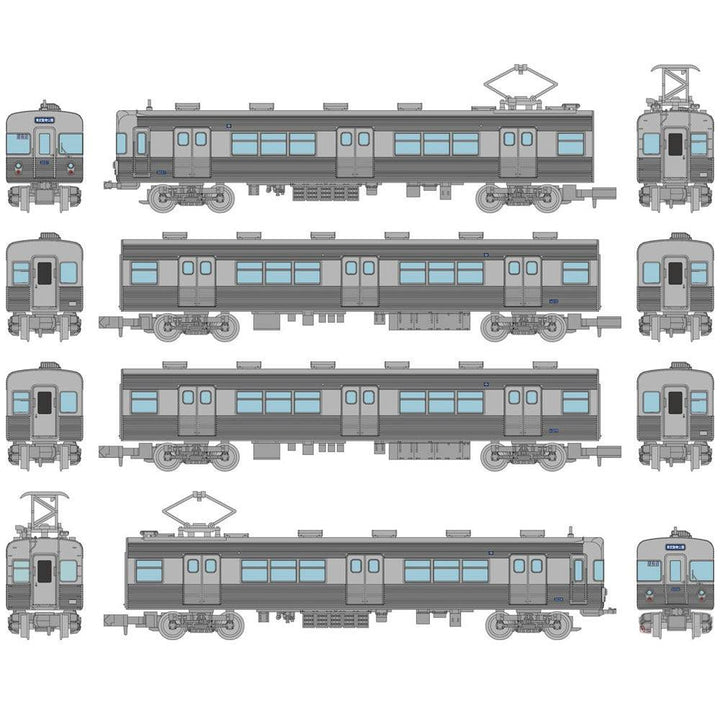 Tomytec - Eidan Subway 3000 series Hibiya line (Formation 3037) (Basic 4-Car Set)