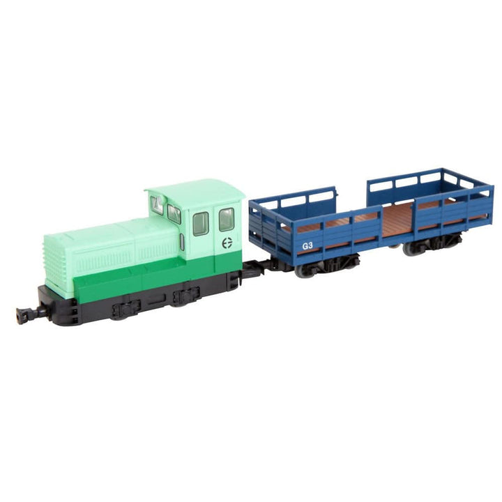 Tomytec - Narrow gauge 80 Tomibetsu Simple Track Diesel Locomotive & Milk Freight Car Set