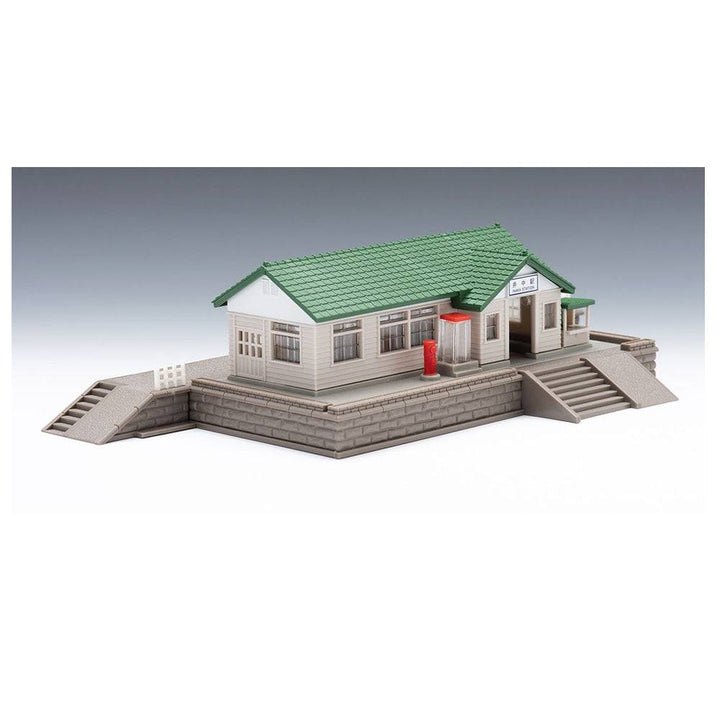 TOMIX - Wooden Station Building Set Green