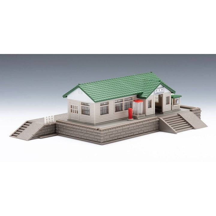 TOMIX - Wooden Station Building Set Green