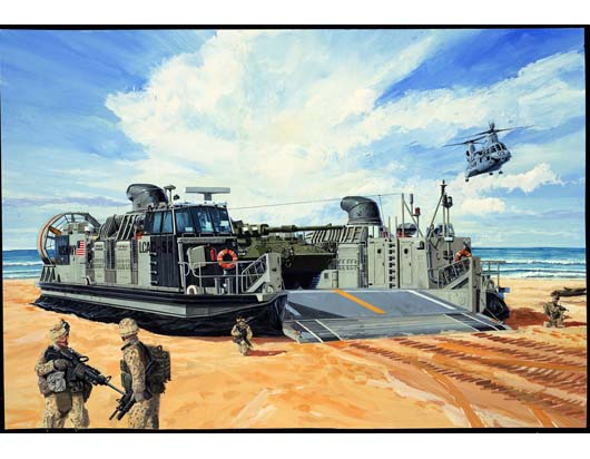 00107 1/144 USMC Landing Craft Air Cushion Plastic Model Kit