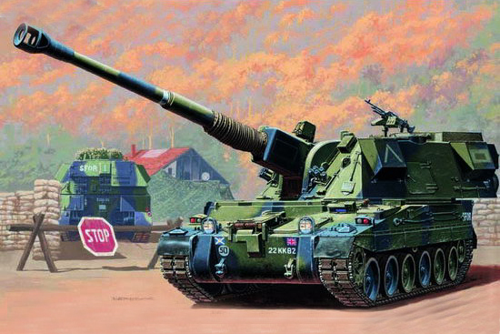 00324 1/35 British 155mm AS90 Howitzer Plastic Model Kit