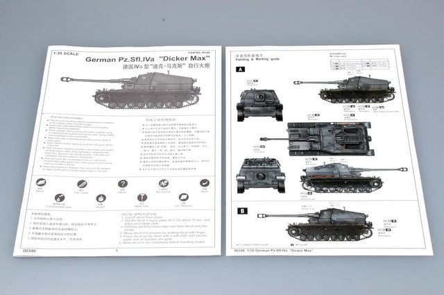 Trumpeter - Trumpeter 00348 1/35 German Pz.Sfl. IVa Dicker Max