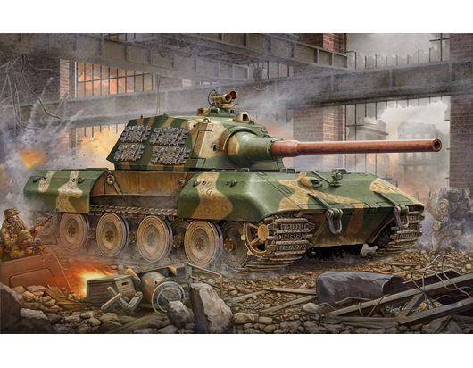 00384 1/35 German Entwicklungsfahrzeug E 100 Super Heavy Tank Plastic Model Kit