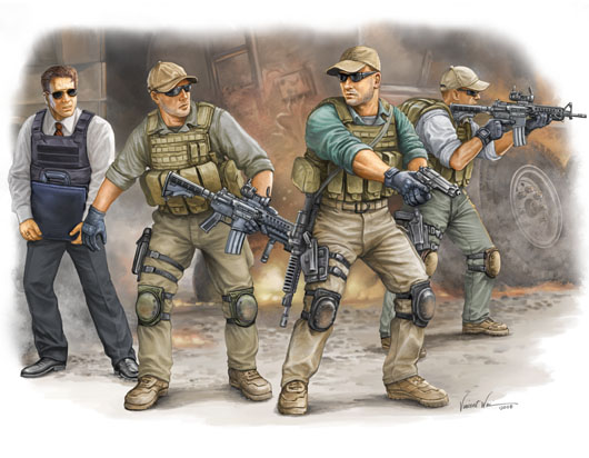 00420 1/35 PMC in Iraq VIP Protection Plastic Model Kit