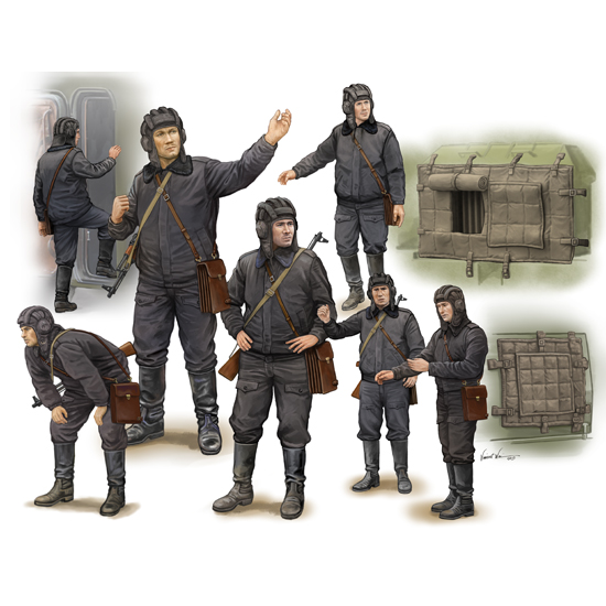 Trumpeter - Trumpeter 00434 1/35 Soviet Soldier ? Scud B Crew