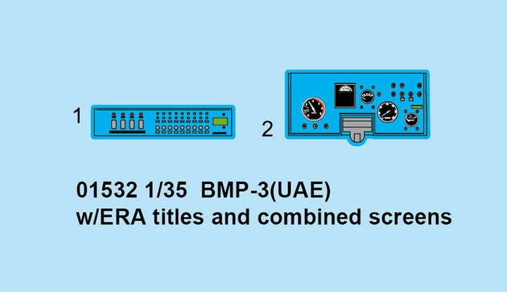 Trumpeter - Trumpeter 01532 1/35 BMP-3(UAE) w/ERA titles and combined screens