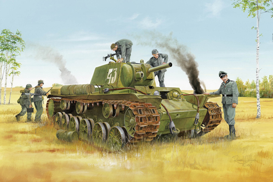 Trumpeter - Trumpeter 01565 1/35 Soviet KV-8 Heavy Tank