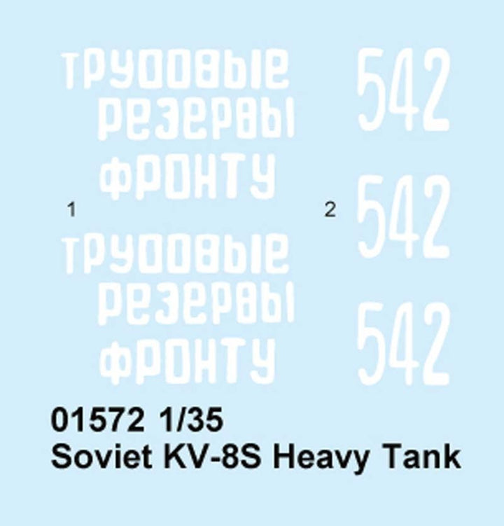 Trumpeter - Trumpeter 01572 1/35 Soviet KV-8S Heavy Tank