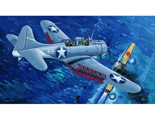 Trumpeter - Trumpeter 02244 1/32 U.S. Navy SBD-3 ?Dauntless? Midway