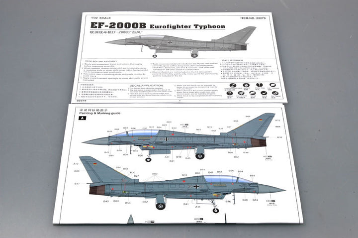 Trumpeter - Trumpeter 02279 1/32 EF-2000B Eurofighter Typhoon