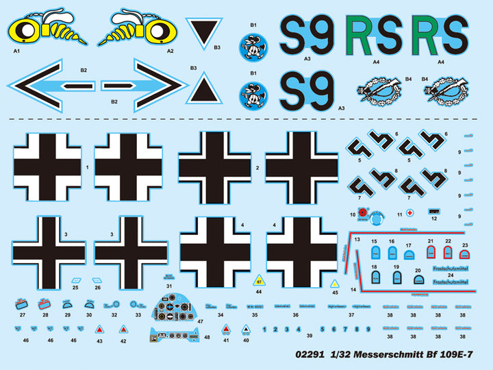 Trumpeter - Trumpeter 02291 1/32 Messerschmitt Bf 109E-7