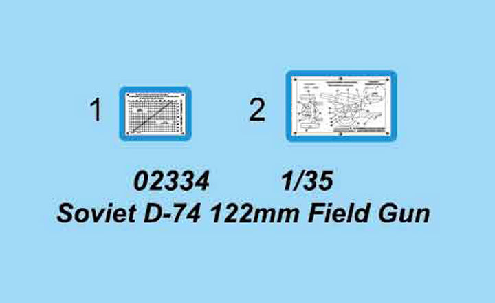 Trumpeter - Trumpeter 02334 1/35 Soviet D-74 122mm Field Gun