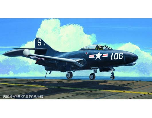 02834 1/48 US.NAVY F9F3 PANTHER Plastic Model Kit