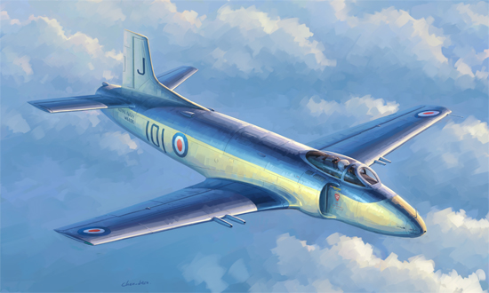 Trumpeter - Trumpeter 02866 1/48 Supermarine Attacker F.1 Fighter