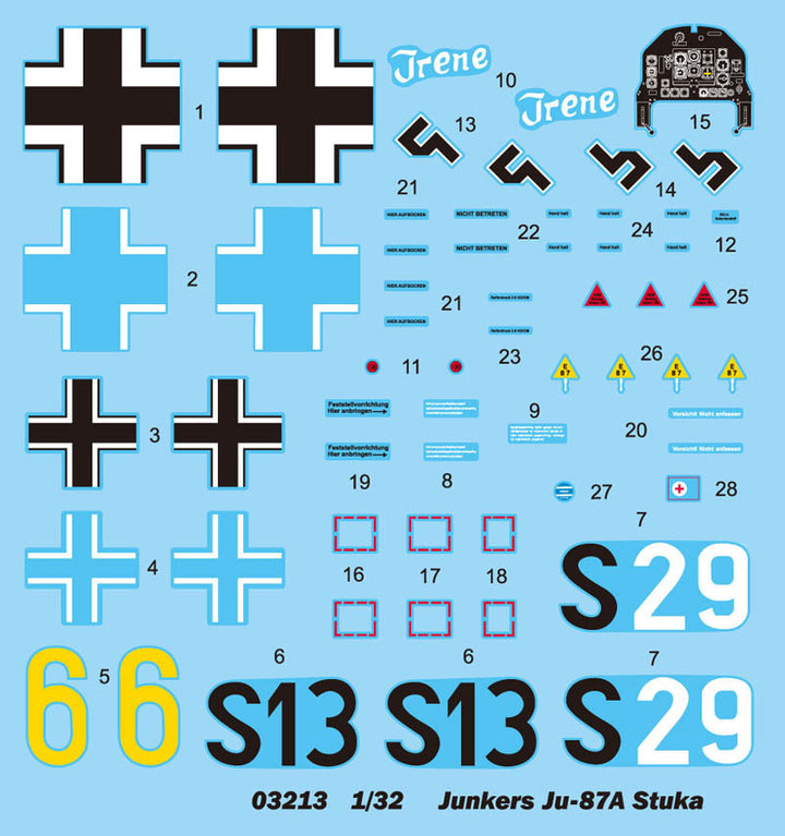 Trumpeter - Trumpeter 03213 1/32 Junkers Ju-87A Stuka